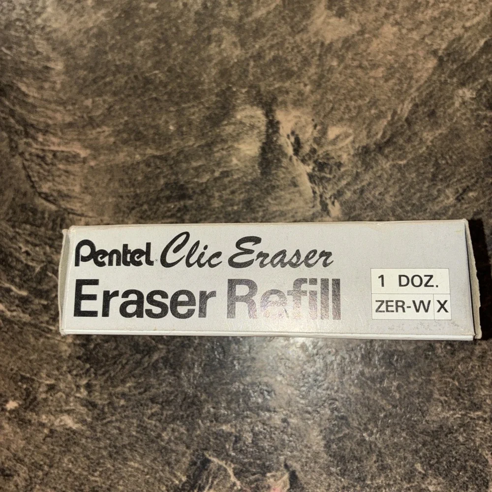 Pentel Refill Erasers for Clic Eraser. (ZER-W) 10 Sleeves Seemed Missing 2